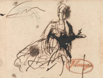 Seated Woman, Possibly Mrs. Harris